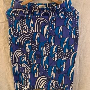 Gravel and Gold Pencil Skirt